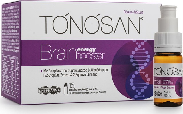 Tonosan Brain & Energy Booster 15 Φιαλιδια