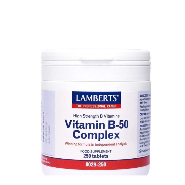 Lamberts Vitamin B-50 Complex 250 κάψουλες