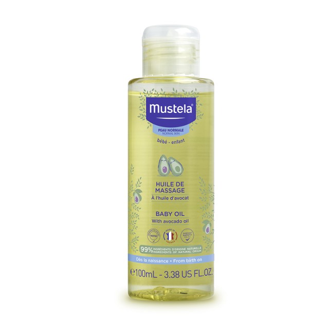 Mustela Baby Oil Λάδι για Μασάζ με Έλαιο Αβοκάντο 100ml