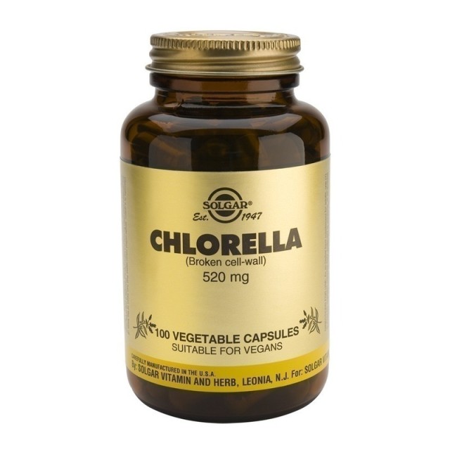 SOLGAR CHLORELLA 520MG VEGICAPS 100S