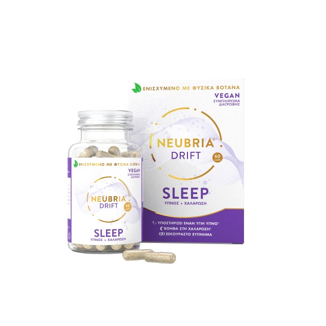 Neubria Drift SLEEP Συμπλήρωμα Διατροφής Για Τον Ύπνο Και Την Χαλάρωση 60 Κάψουλες