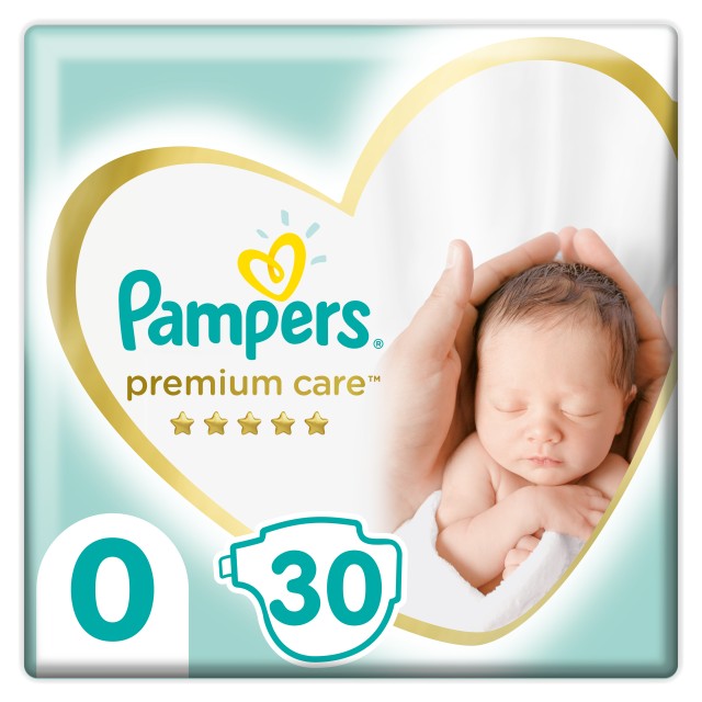 Pampers Premium Care No 0 (1-2,5 kg) 30τμχ