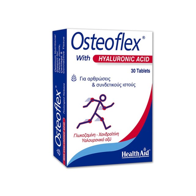 Health Aid Osteoflex with Hyaluronic Acid Συμπλήρωμα για την Υγεία των Αρθρώσεων 30 ταμπλέτες