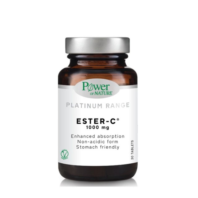 Power of Nature Platinum Range Ester-C 1000mg 30 ταμπλέτες