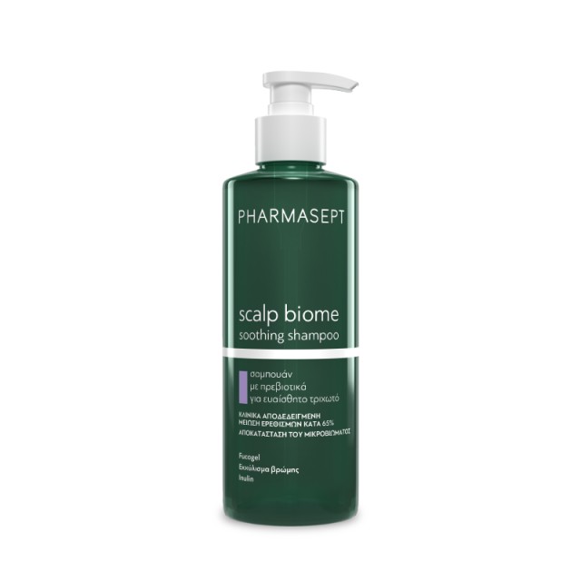 Pharmasept Scalp Biome Soothing Σαμπουάν για Ευαίσθητο Τριχωτό Κεφαλής με Πρεβιοτικά 400ml