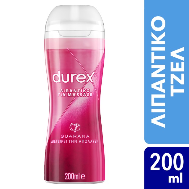 Durex Λιπαντικό Διεγερτικό Gel Play Massage 2 in 1 Guarana 200ml