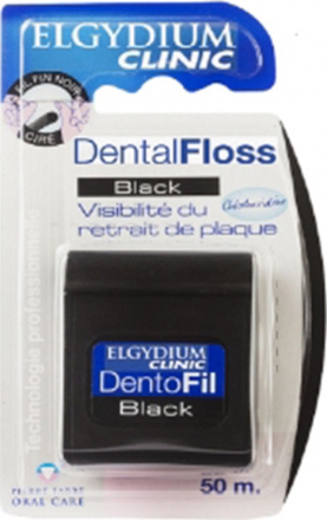 ELGYDIUM DENTAL FLOSS BLACK 50m