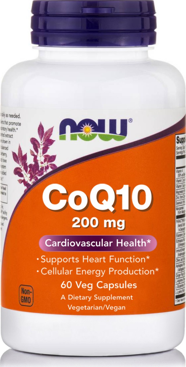 Now Co Q10 200 mg 60 Vcaps