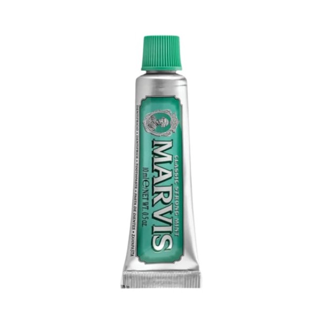 Marvis Classic Strong Mint Mini Toothpaste Οδοντόκρεμα με Γεύση Μέντας, 10ml