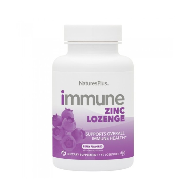 Natures Plus Immune Zinc Lozenges 60 παστίλιες