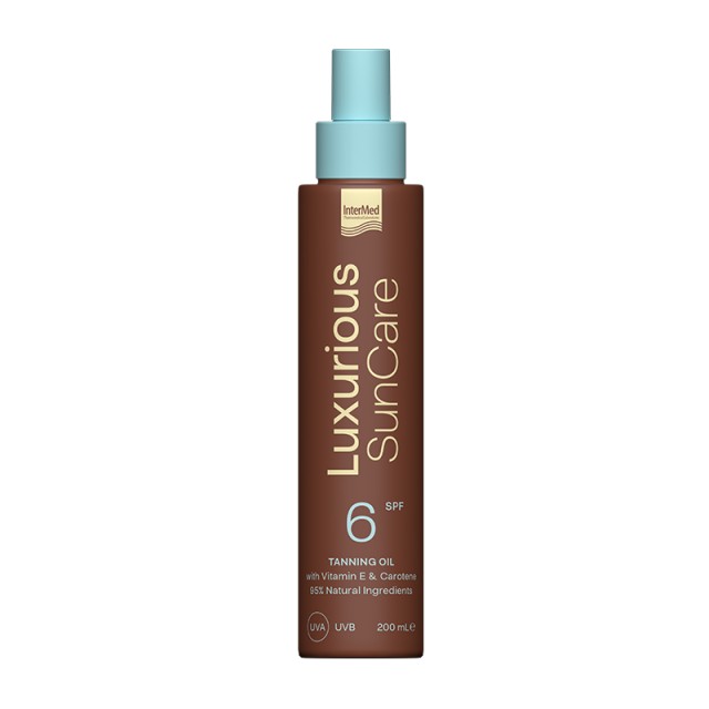 Intermed Luxurious Sun Care Αντηλιακό Λάδι για το Σώμα SPF6 200ml