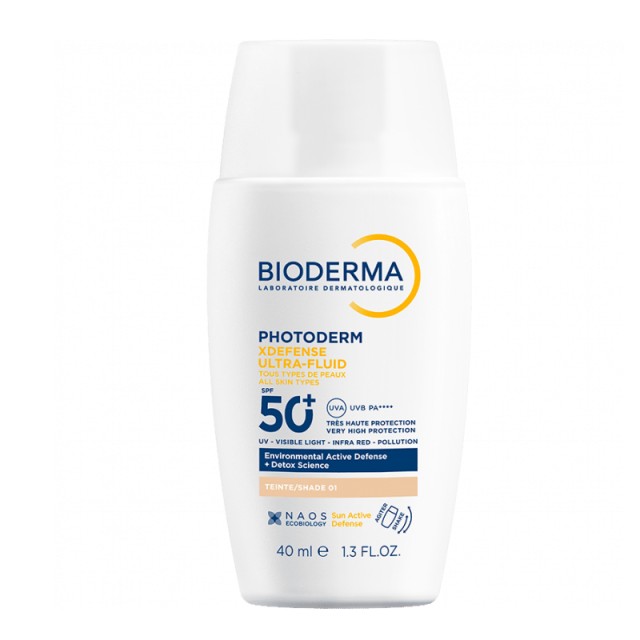 Bioderma Photoderm XDefence Ultra-Fluid SPF50+ Shade 01 40ml