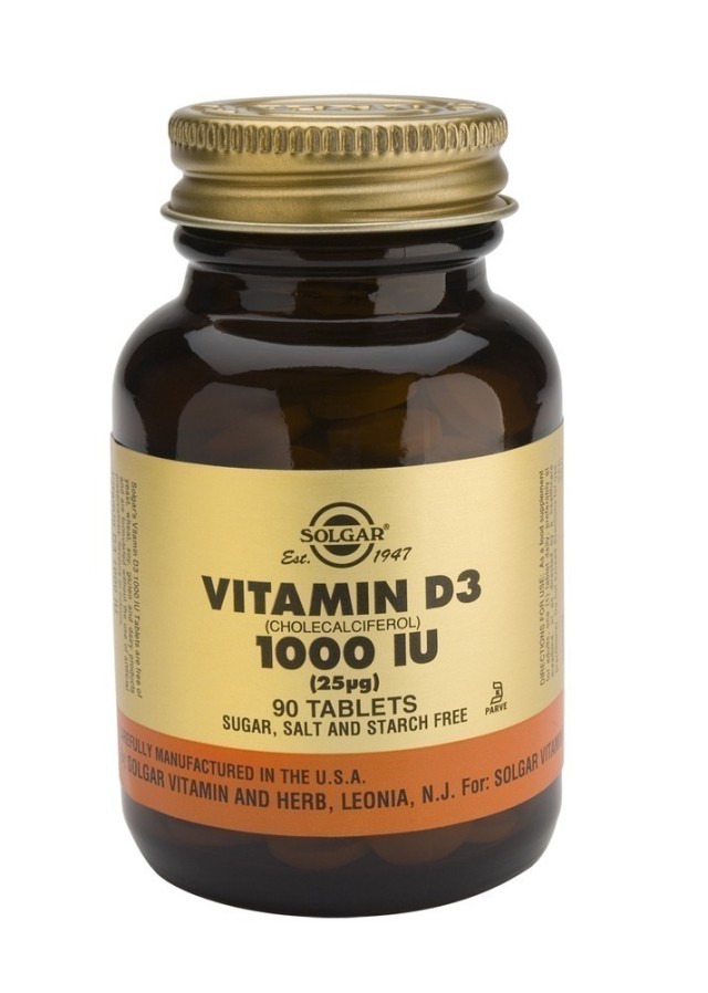 SOLGAR VIT. D-3 1000 IU tabs 90s